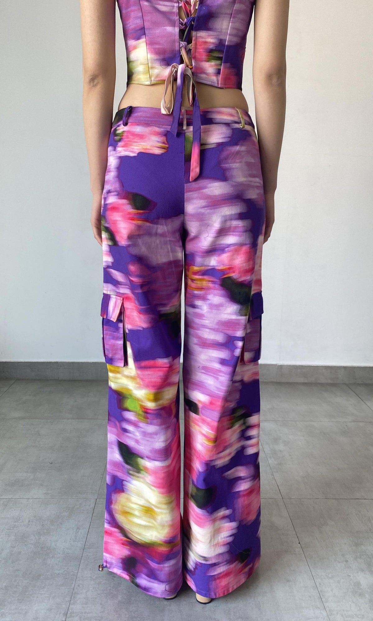 Womens | Anay Cotton Twill Pants | Purple