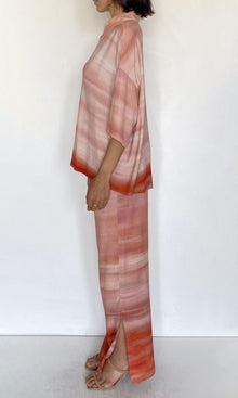Womens | Asma Viscose Heavy Crepe Pants With Slit | Multi