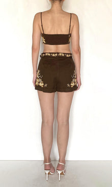 Womens | Bota Linen Cotton Bandeau | Brown