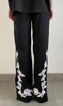 Womens | Daha Polyester Crepe Pants - I | Black White