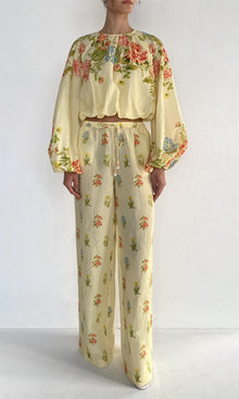 Womens | Dhun Linen Cotton Pull On Pants | Multi