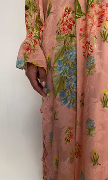 Womens | Dhun Viscose Ggt Dobby Kaftan With Printed Slip | Multi