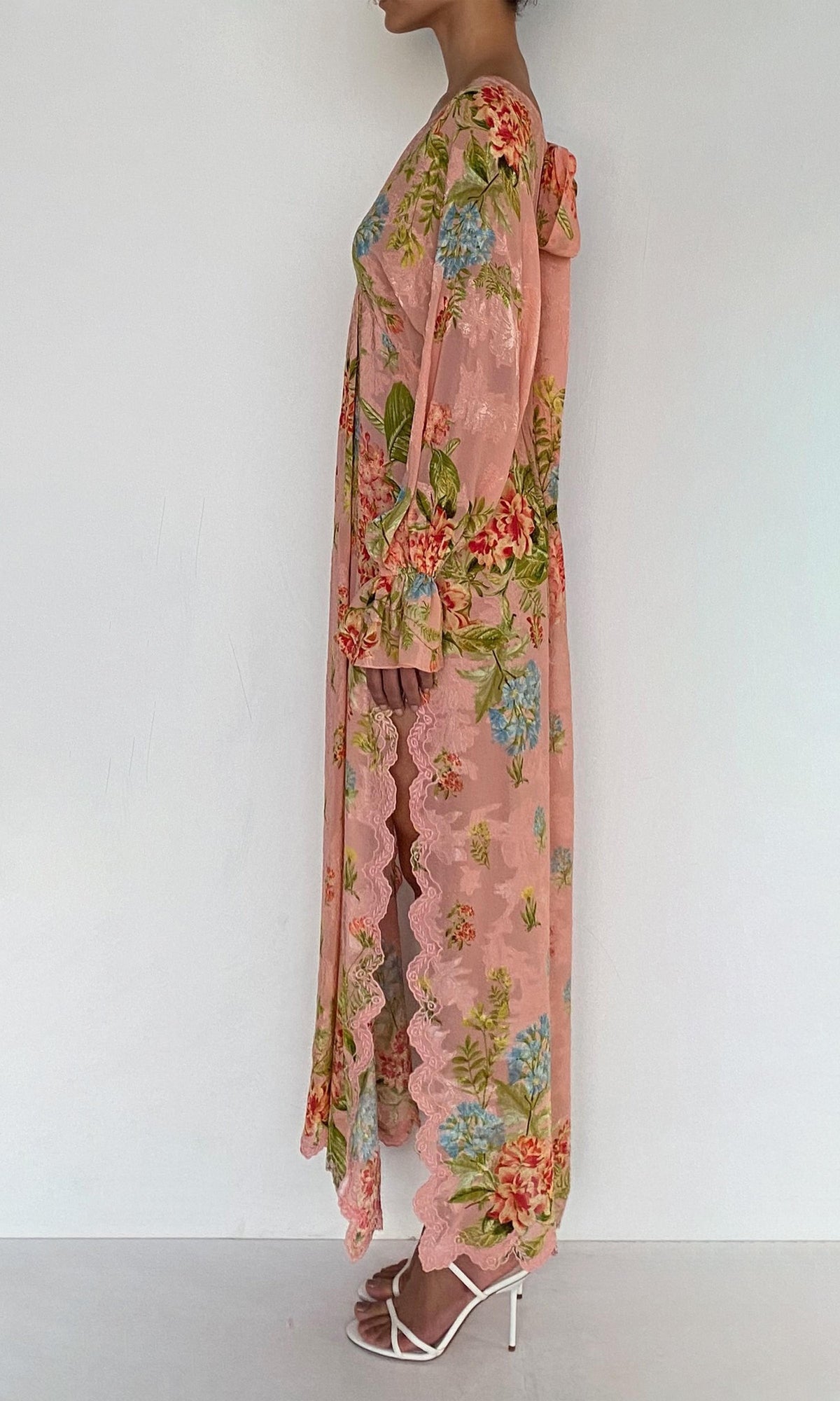 Womens | Dhun Viscose Ggt Dobby Kaftan With Printed Slip | Multi