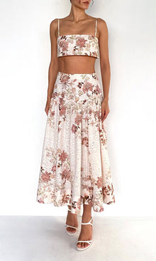 Womens | Diza Cotton Schiffli Bustier Top | White