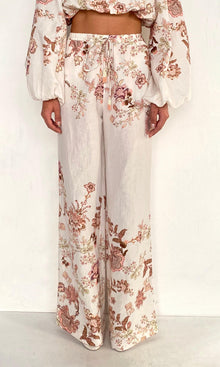 Womens | Diza Linen Cotton Pull On Pants | White