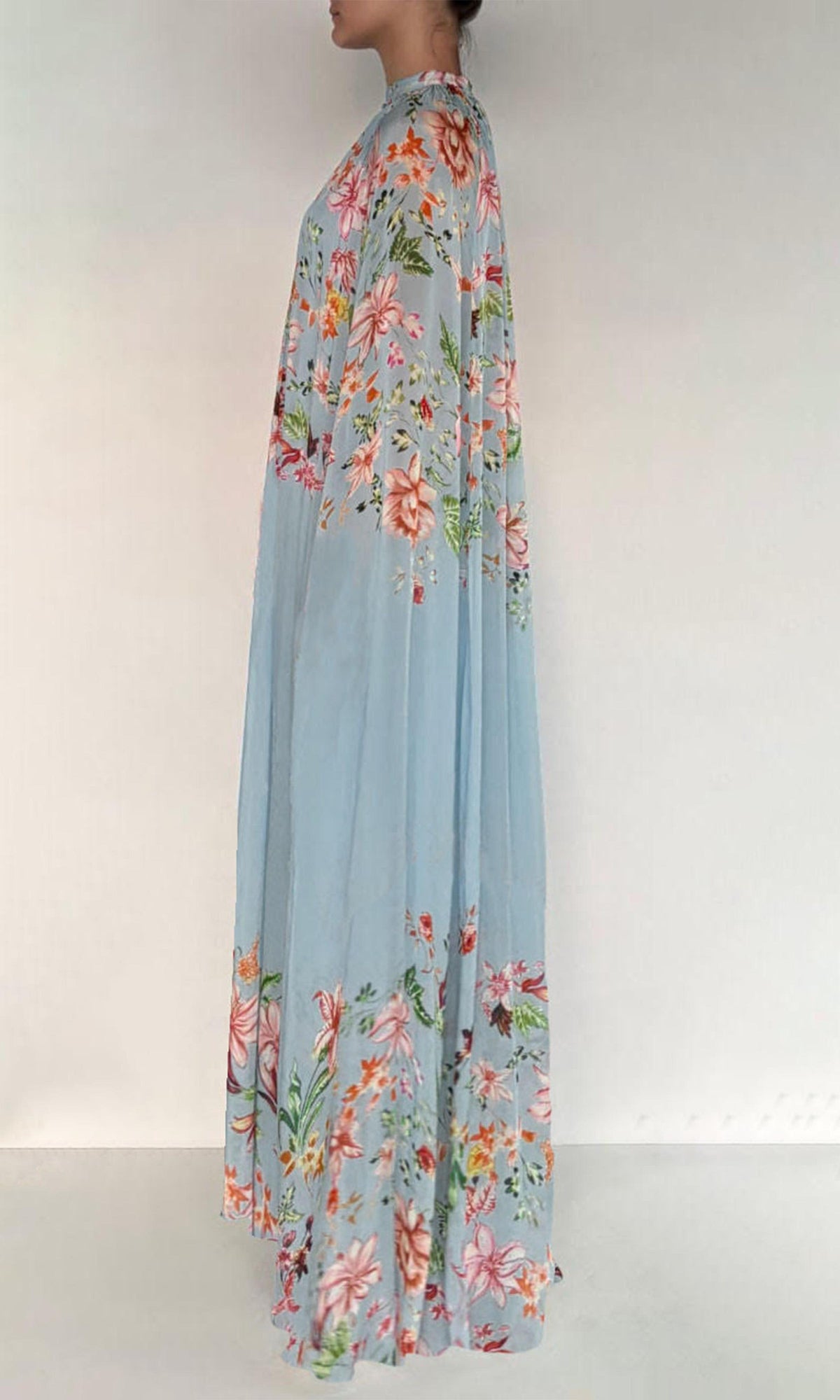Womens | Elza Flat Chiffon Maxi Dress | Multi