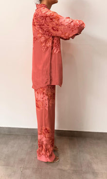 Womens | Inv Viscose Crepe Coller Shirt | Vine Floral