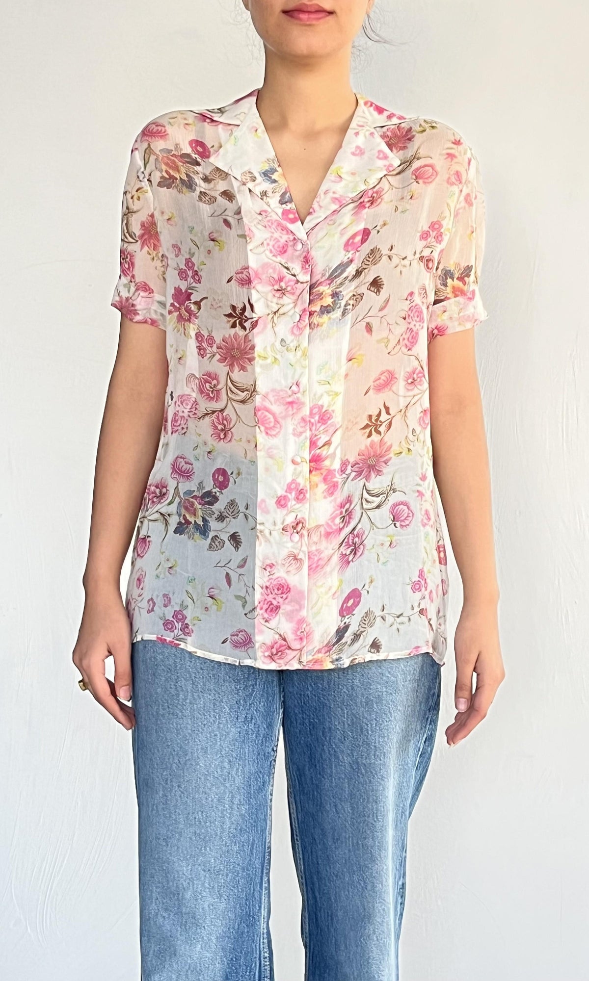 Womens | Inv Viscose Chiffon Shirt | Pink