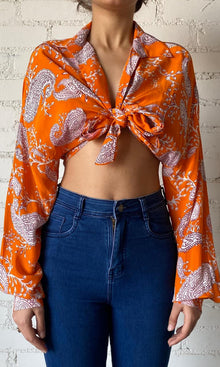 Womens | Inv Tanish Crepe Top | Orange