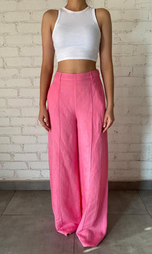 Womens | Inv Cotton Linen Pants | Pink