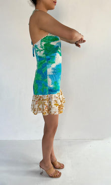Womens | Inv Cotton Schiffli Short Dress | Blue