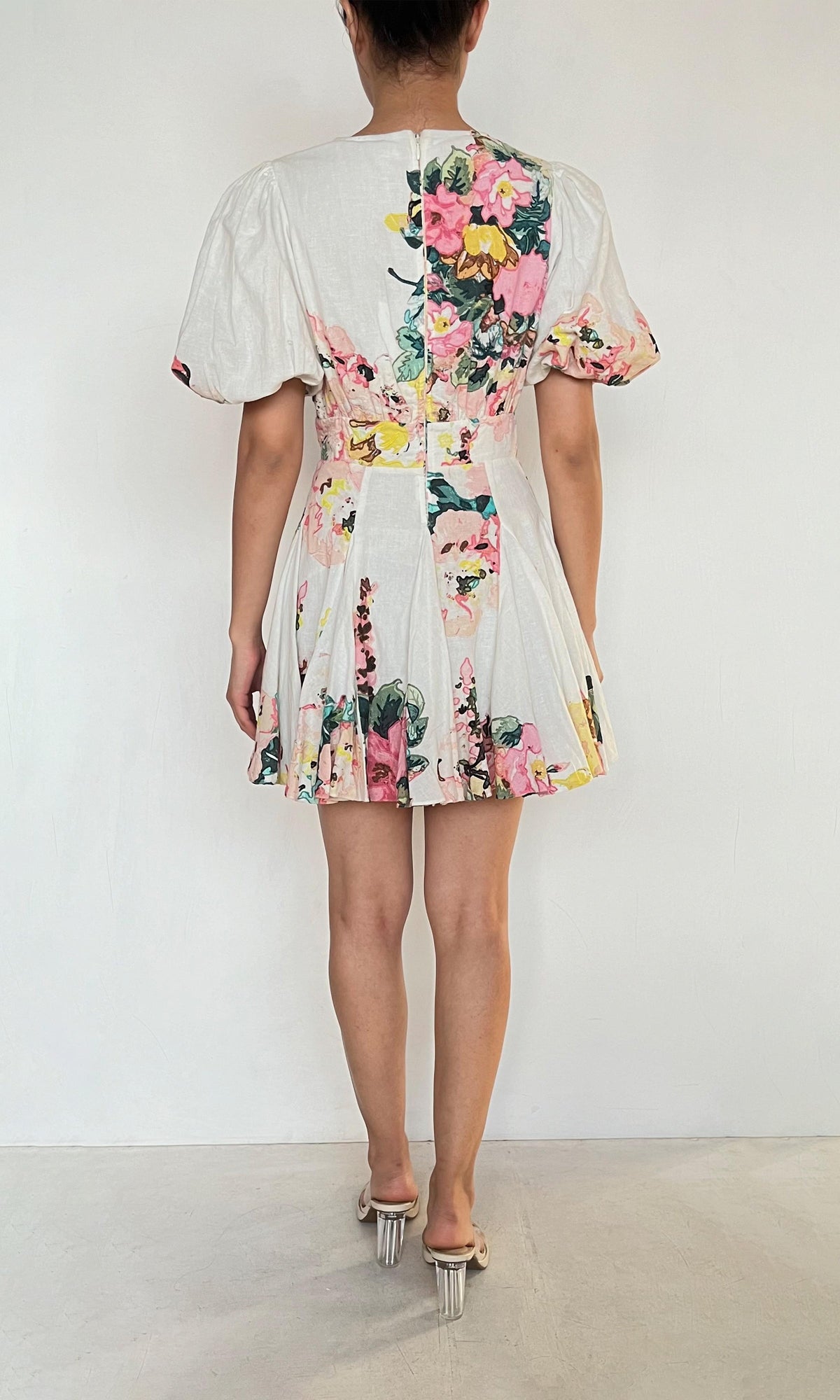 Womens | Inv Organza Teien Short Dress | White