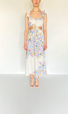 Womens | Inv Viscose Crinkle Chiffon Vana Long Dress | White