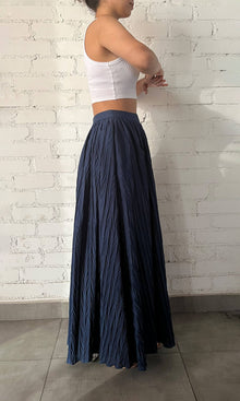 Womens | Inv Cotton Long Skirt | Blue