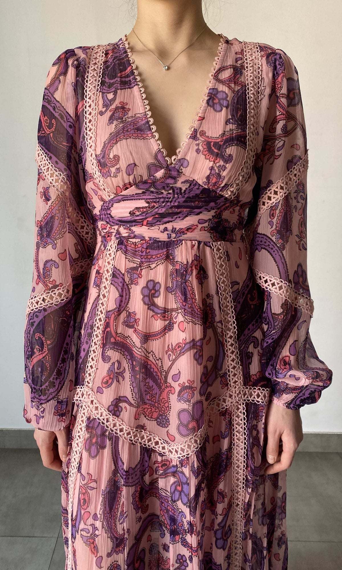 Womens | Jaya Viscose Long Dress | Purple