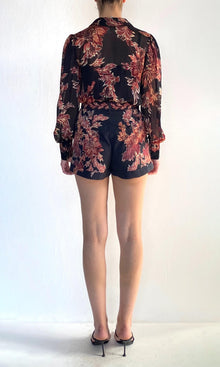 Womens | Johi Linen Cotton Shorts With Buckle Belt | Black