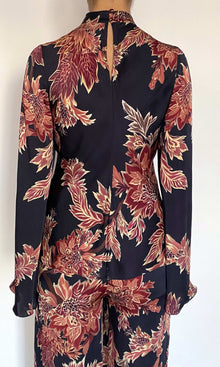 Womens | Johi Viscose Satin Mock Neck Bias Top | Black