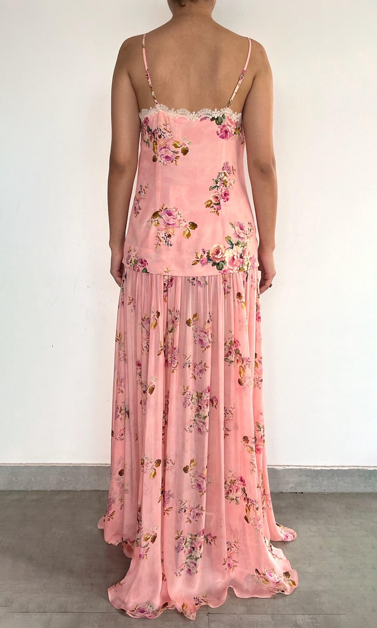 Womens | Niva Viscose Long Dress | Pink