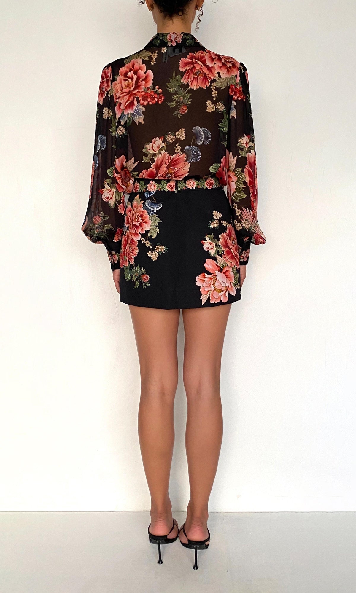 Womens | Rani Viscose Flat Chiffon Shirt | Black