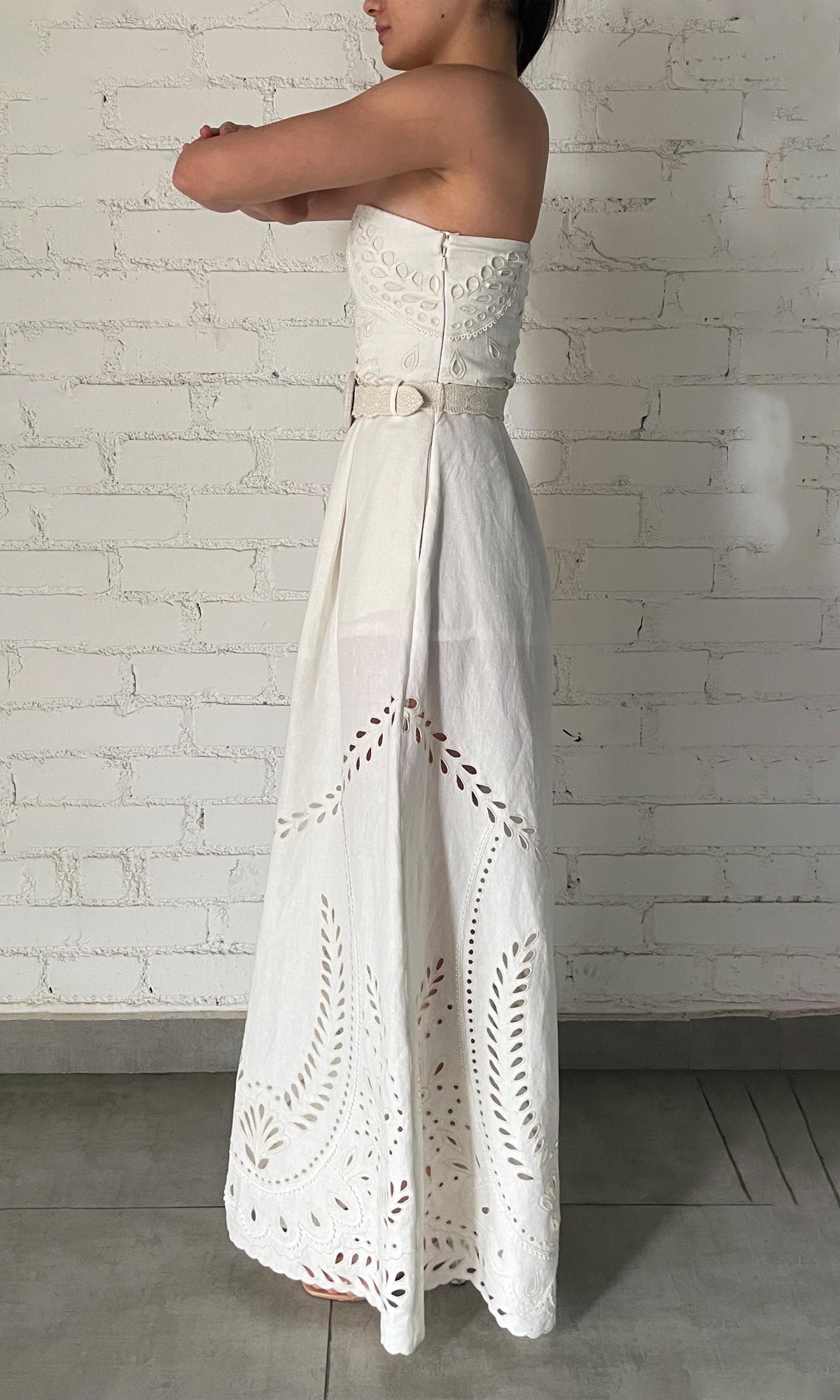 Womens | Runa Cotton Long Dress | White