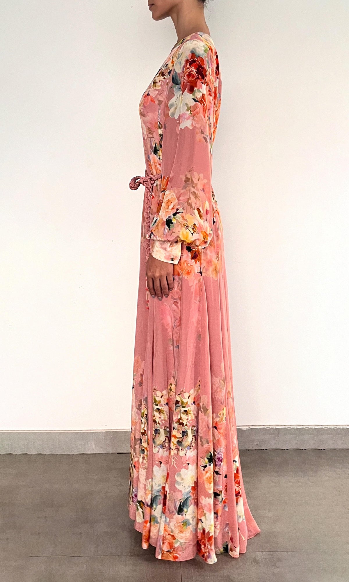Womens | Saba Viscose Long Dress | Pink