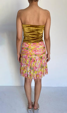 Womens | Sehr Brasso Velvet Top | Mustard