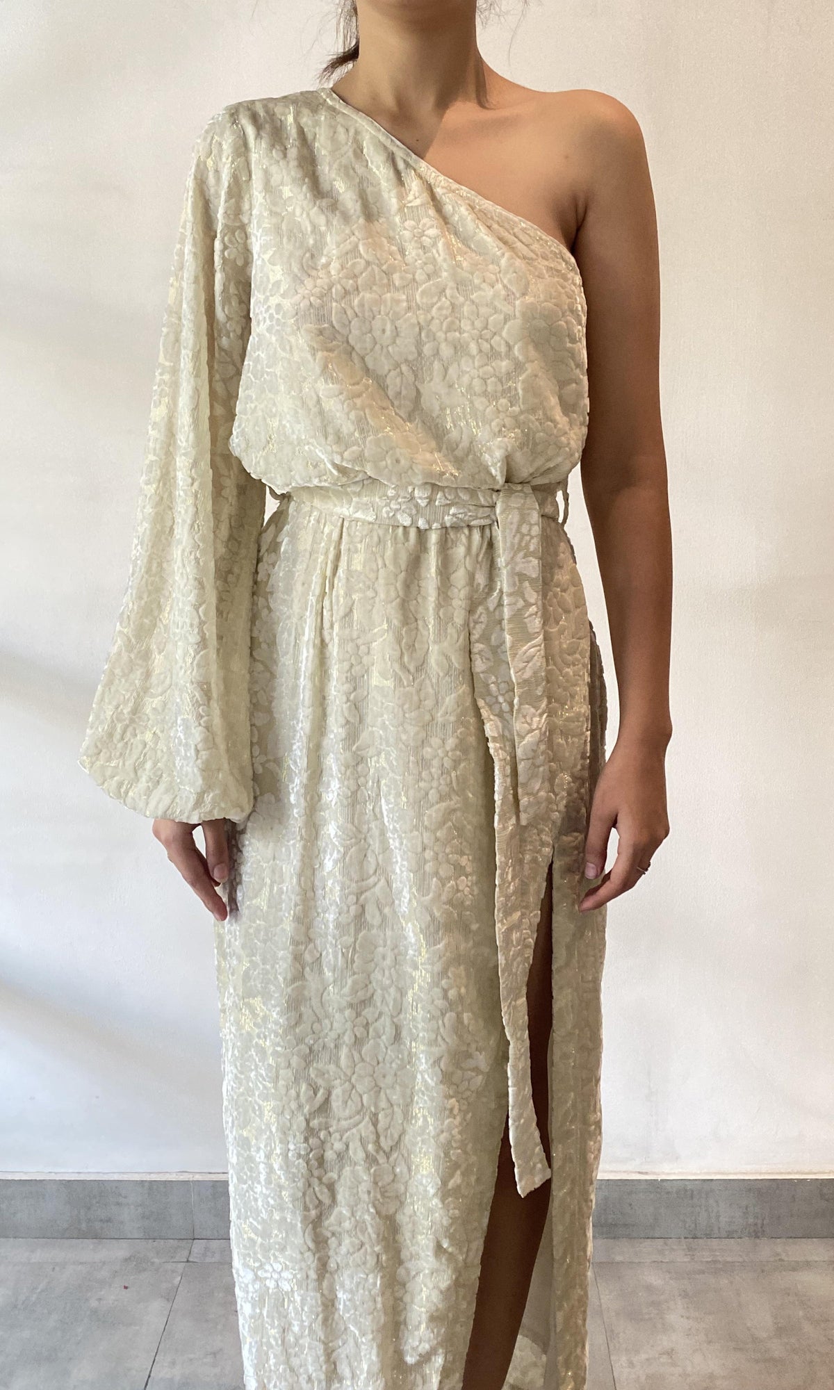 Womens | SL Velvet Brasso Long Dress | White
