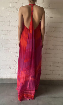 Womens | Soma Bemberg Cupro Crepe Long Dress | Multicolor