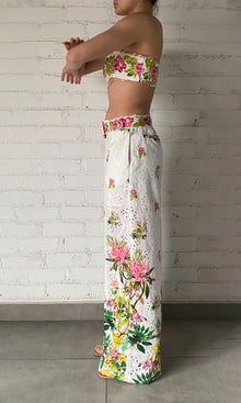 Womens | Taha Cotton Schiffli Bralette | White Floral