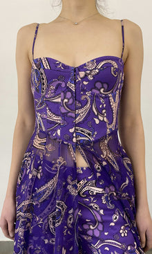 Womens | Viha Viscose Crinkle Chiffon & Cotton Twill Coverups | Purple