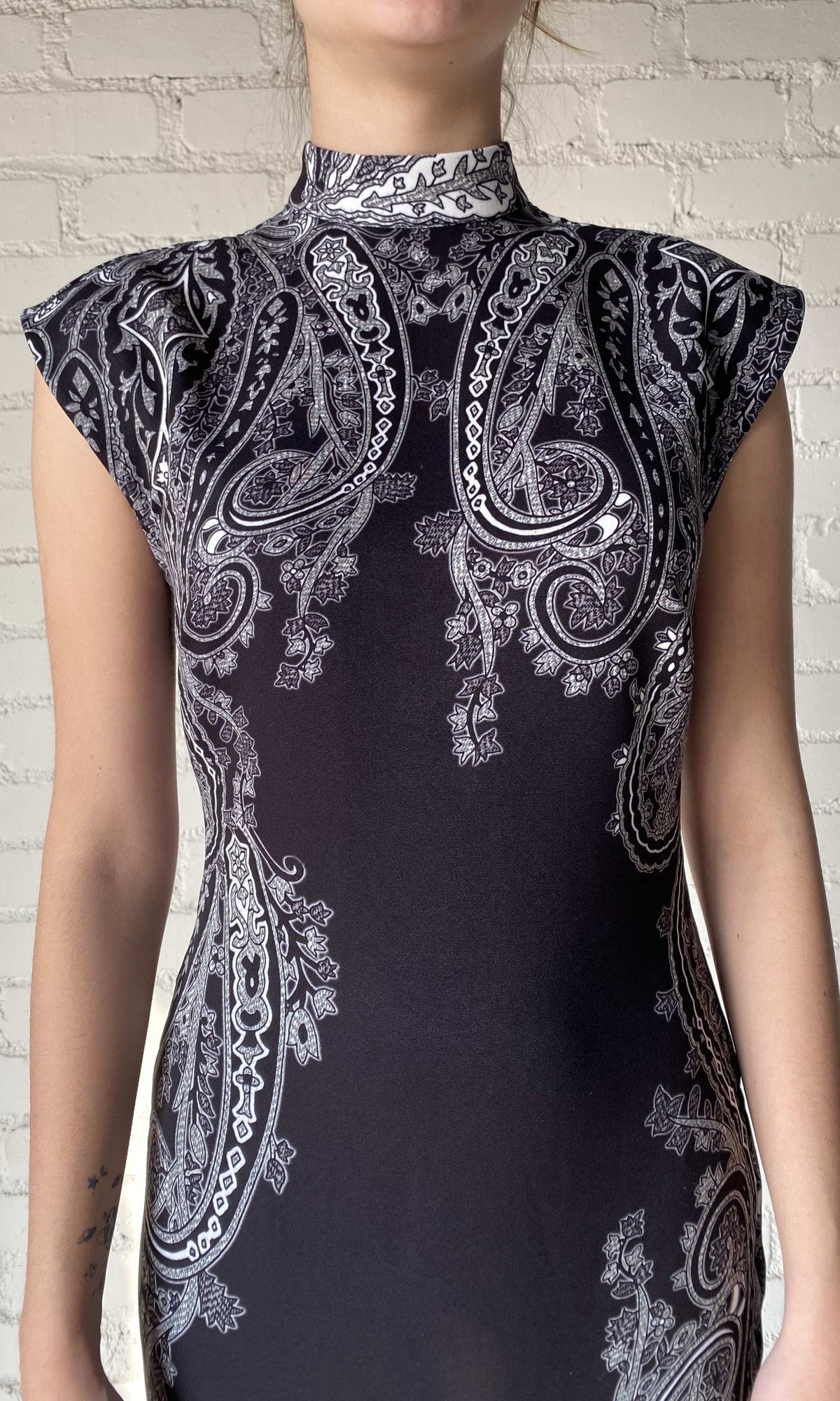 Womens | Viri Heavy Crepe Long Dress | FA24 | Black White