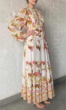 Womens | Zinia Bemberg Cupro Crepe Long Dress | White