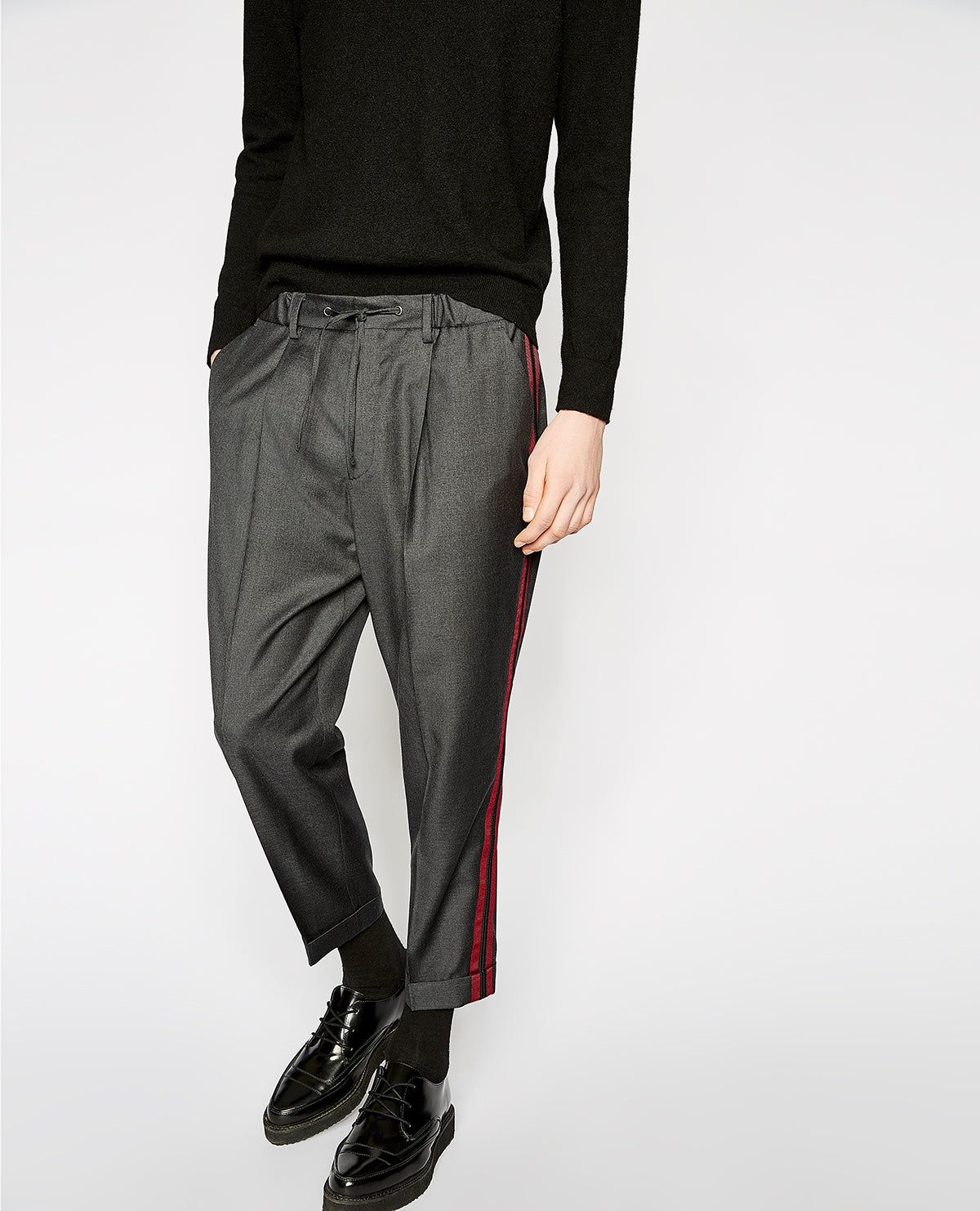 Elasticated Waist Trousers | Men | Dark Grey