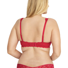 Signature Lace Balconette Bra | Red