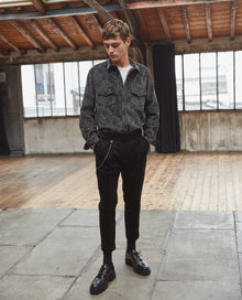 Ribbed Velvet Trousers | Men | Black