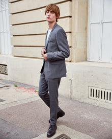 Gray Wool Suit Pants With Pockets | Men | Grey