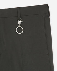 Skinny Trousers With Integrated Keychain | Men | Khaki