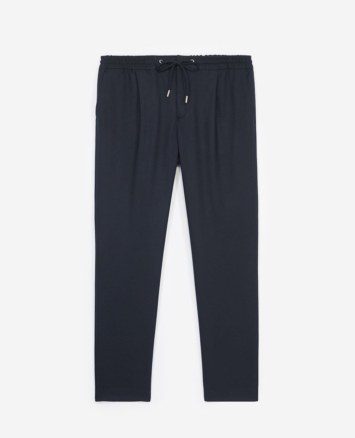 Blue Wool Suit Pants With Piping | Men | Navy