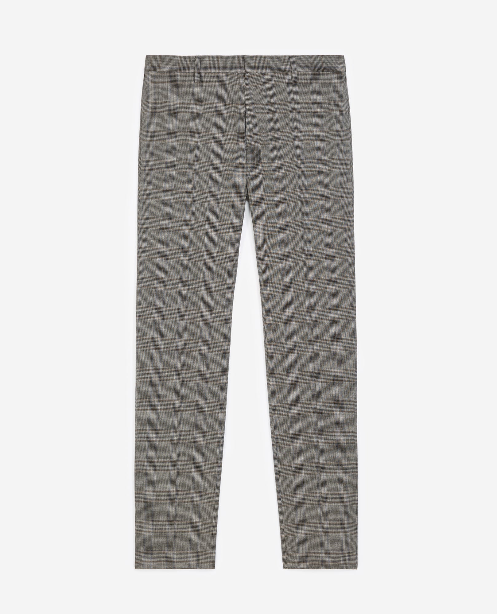 Prince Of Wales Gray Suit Pants | Men | Grey x Brown