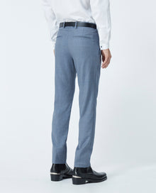 Light Suit Pants With Check Motif | Men | Blue Black