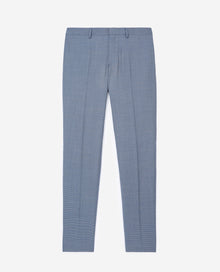 Light Suit Pants With Check Motif | Men | Blue Black