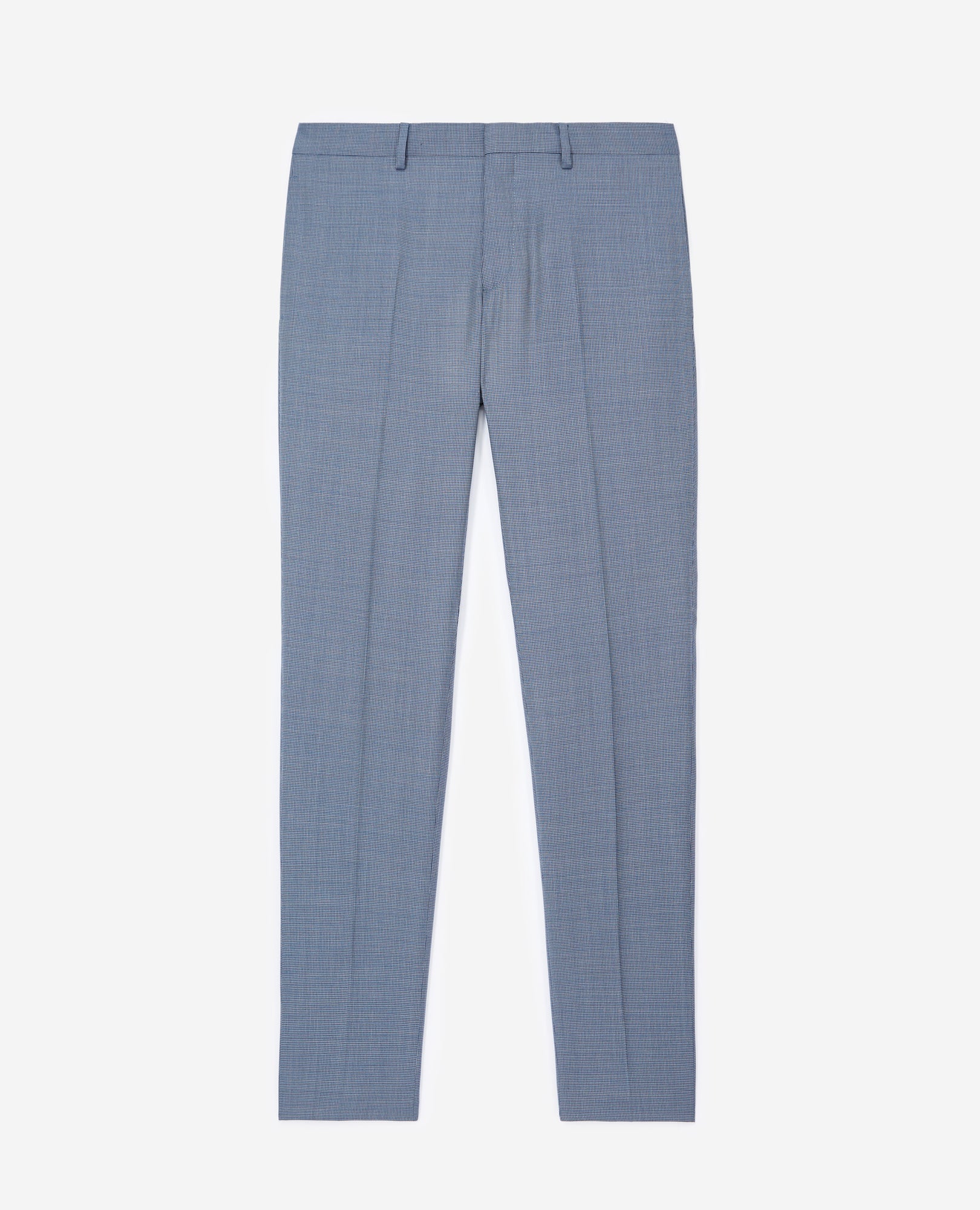 Light Suit Pants With Check Motif | Men | Blue Black