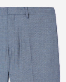 Light Suit Pants With Check Motif | Men | Blue Black