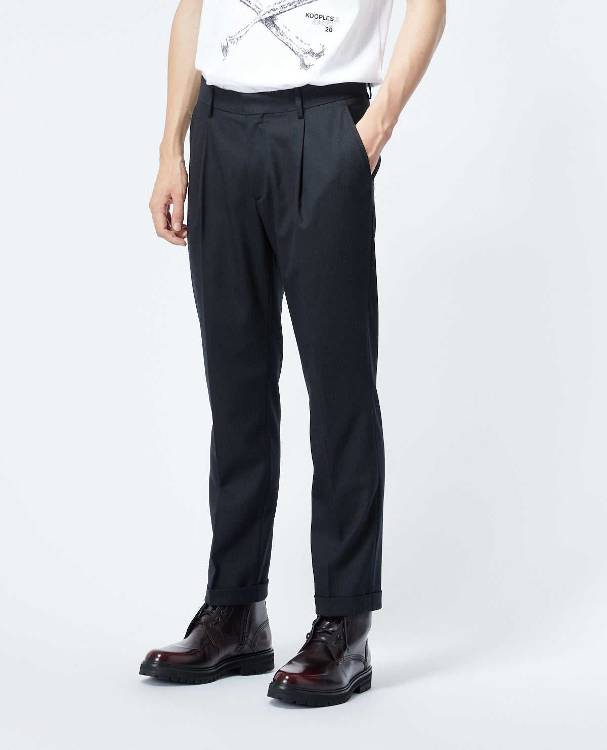 Wool Pants | Men | Black