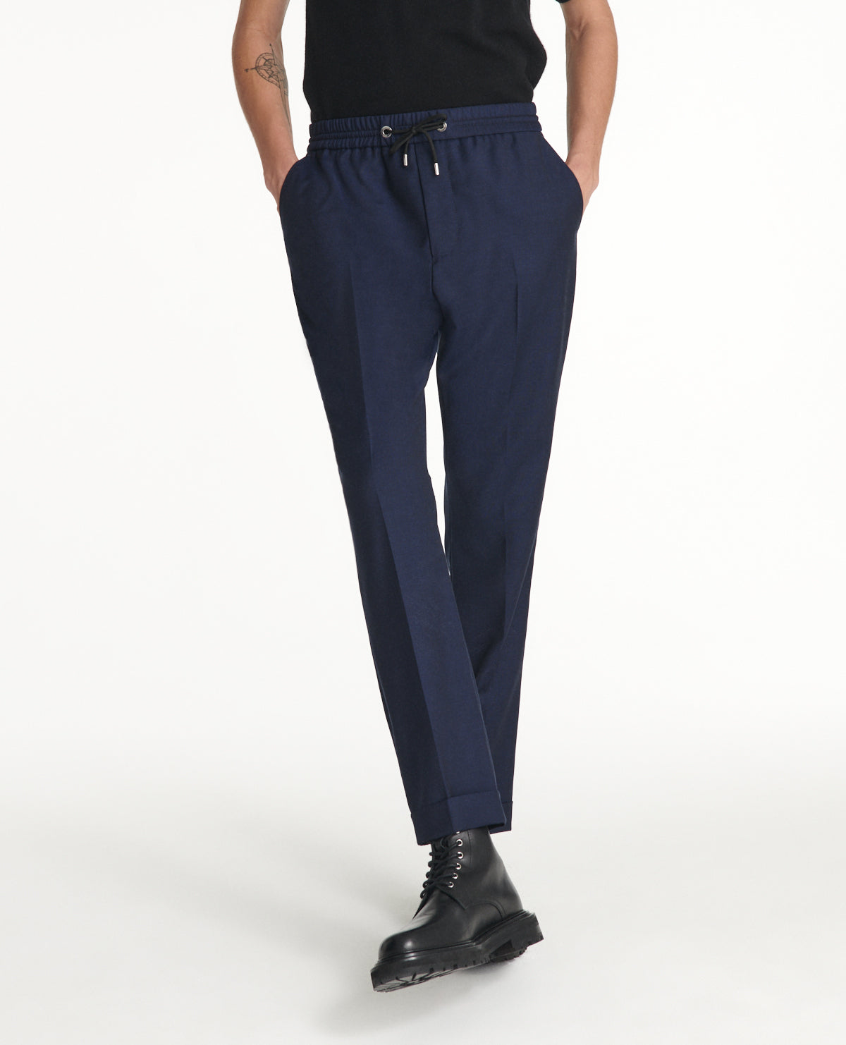 Flowing Pants | Men | Navy Blue