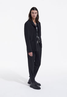 Summer Wool Suit Pants | Men | Black