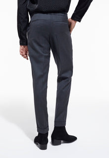 Gray Wool Suit Pants | Men | Grey