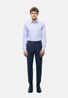 Wool Suit Pants | Men | Navy Blue