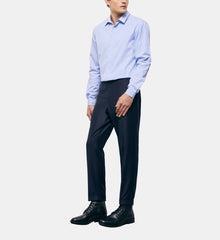 Wool Suit Pants | Men | Navy Blue