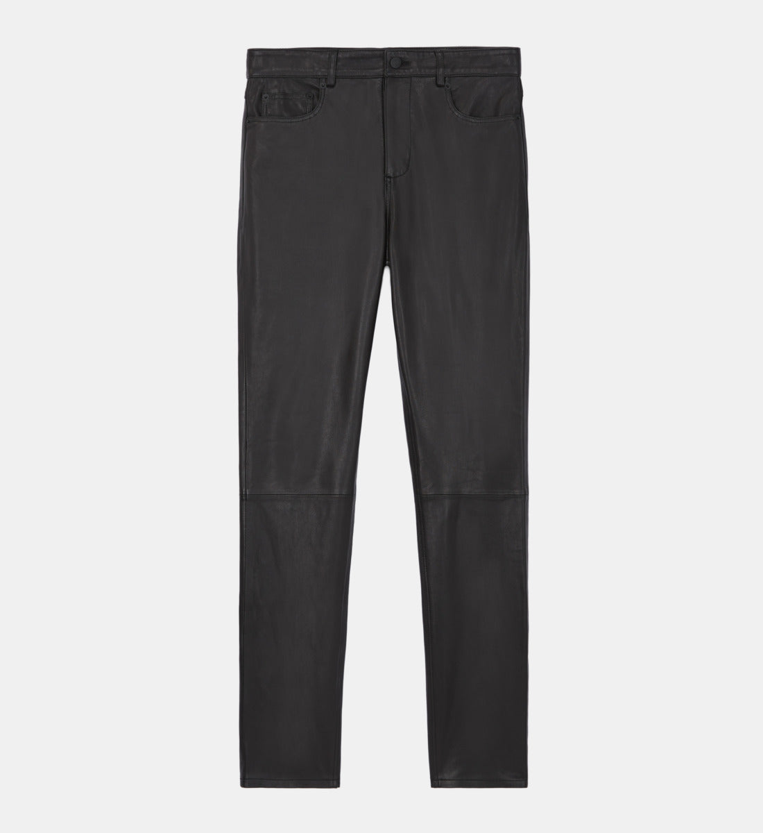 Leather Slim-Fit Pants | Men | Black